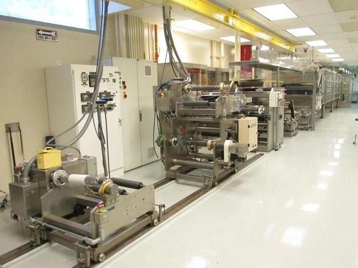 Used 14" MAY COATING TECHNOLOGIES PILOT COATING LINE - PAPER LINERS, FILMS & FOAM