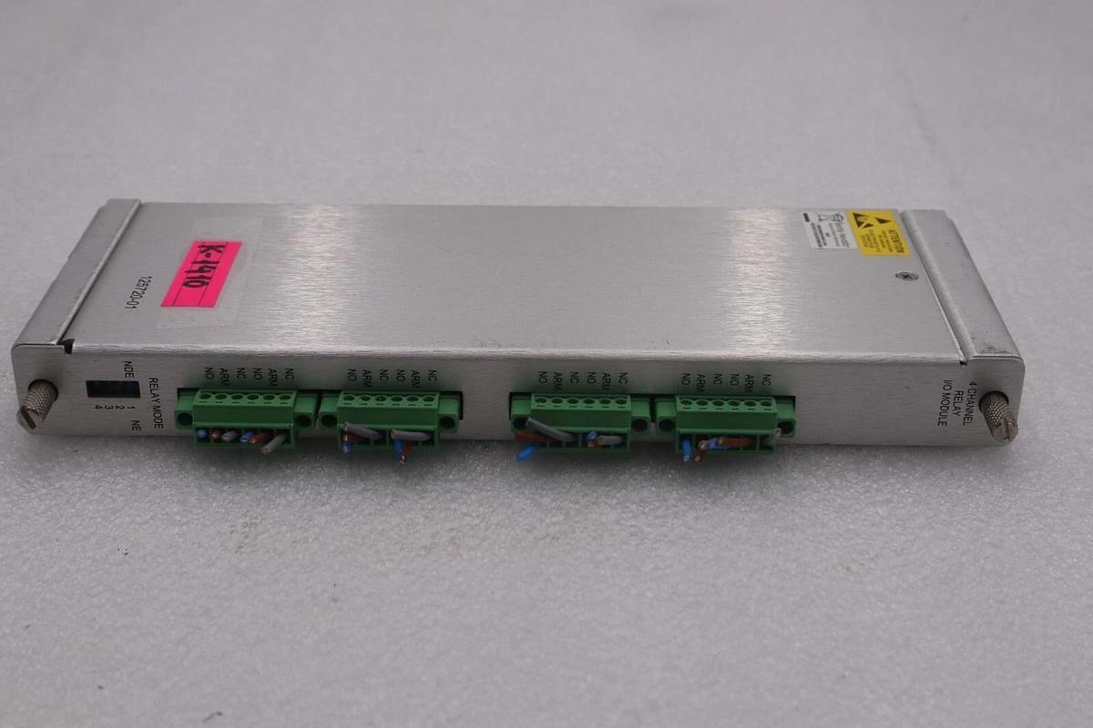 Used BENTLY NEVADA 125720-01 4 CHANNEL RELAY I/O MODULE STOCK #K-1410