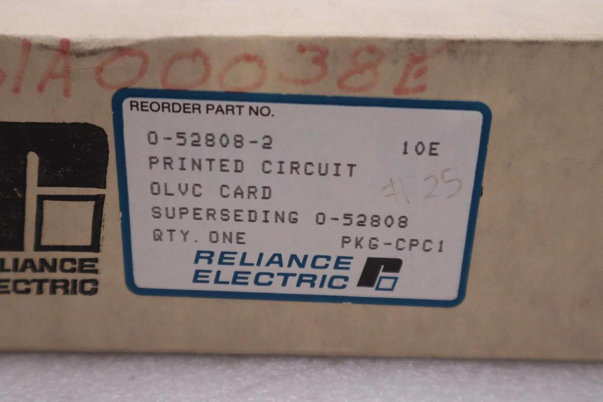 NEW OPEN BOX Reliance 0-52808-2 OLVC Board O-52808-2 STOCK 826B