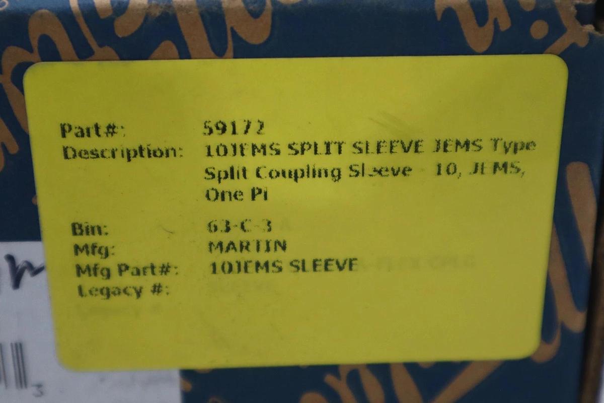 Used NEW MARTIN 10JEMS QUADRA-FLEX COUPLING SLEEVE STOCK 1386CC