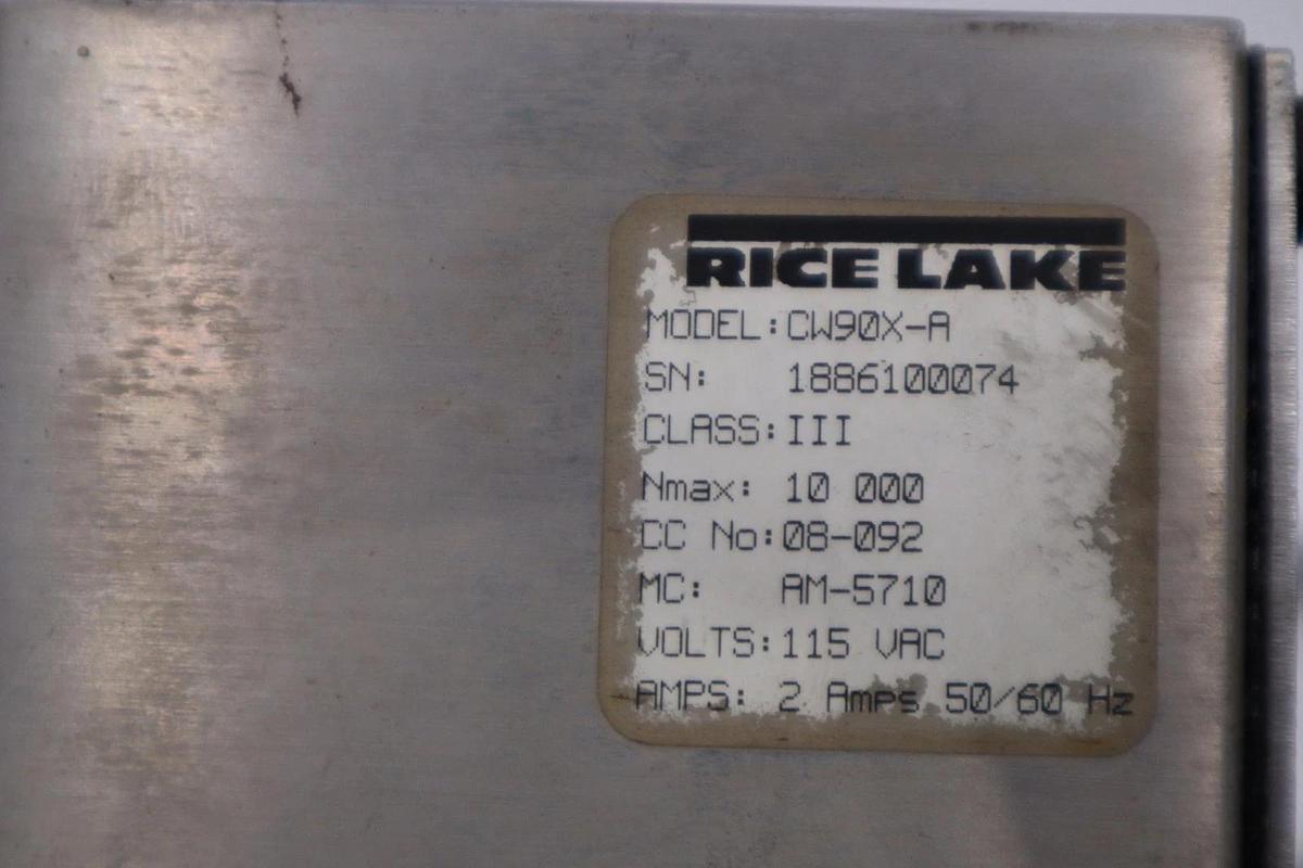 Used RICE LAKE CW90X-A / CW90XA DIGITAL PANEL AS PICTURED STK H1648