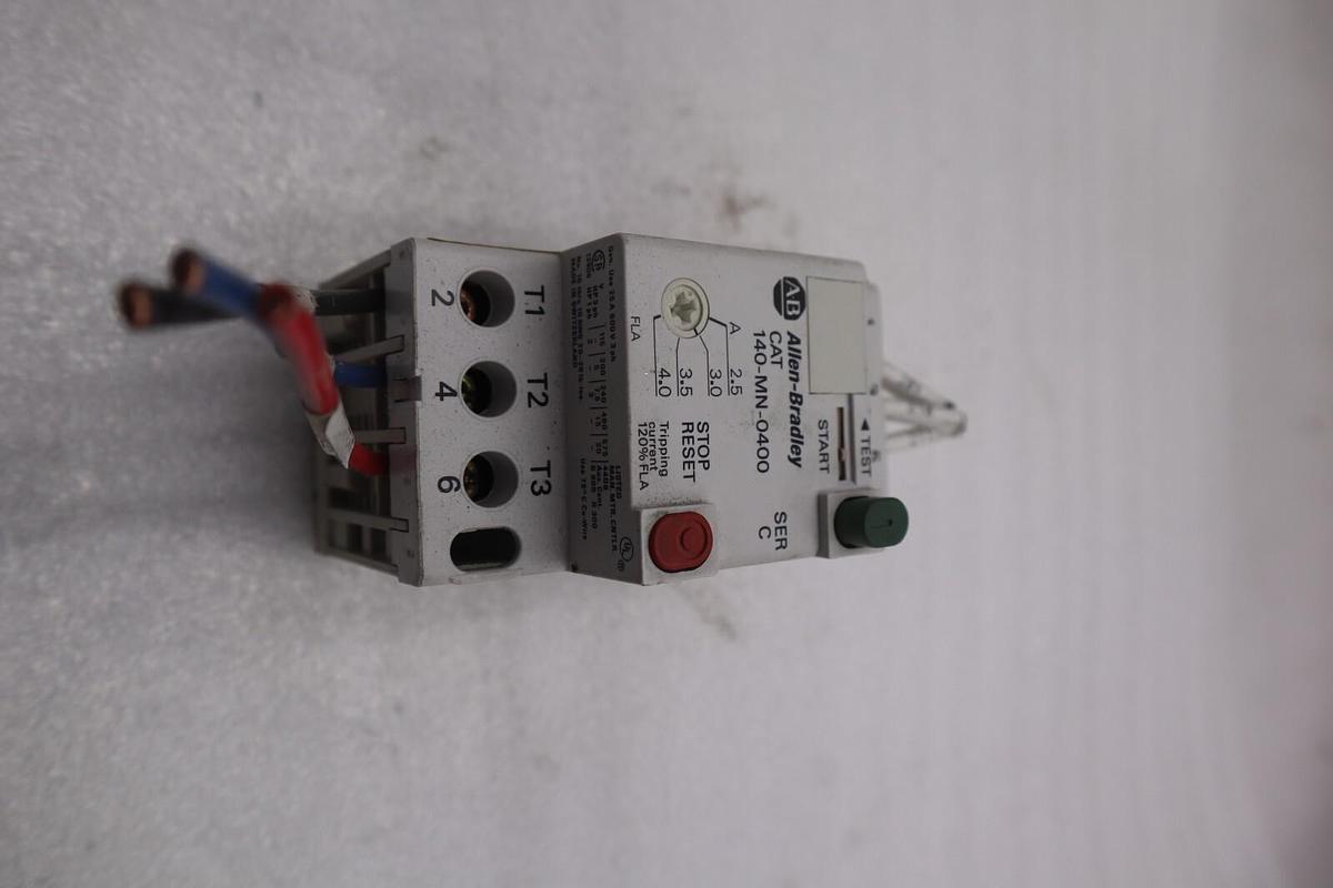 Used LOT OF 2 AB Allen Bradley 140-MN-0400 Manual Motor Starter STOCK K-3543