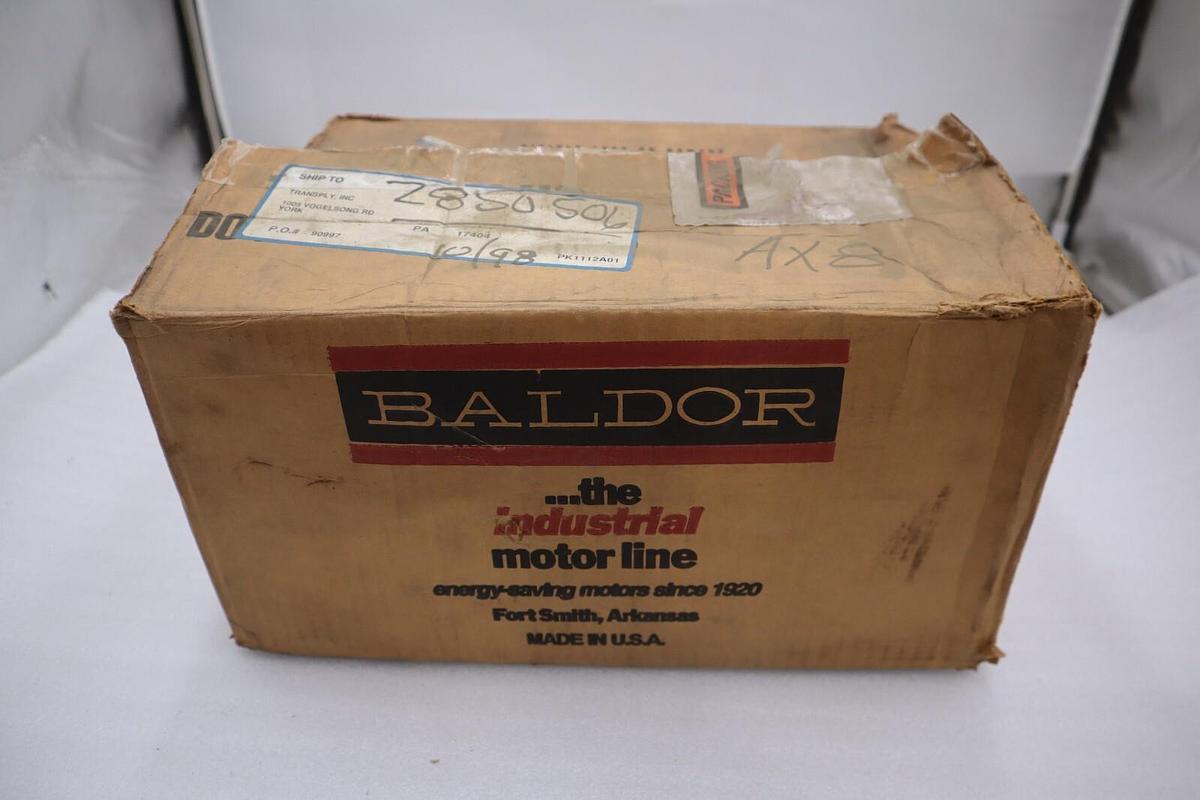 New Baldor 1 1/2HP 230/460V HZ 60 230/460 VOLTS PH 3 STOCK 4519