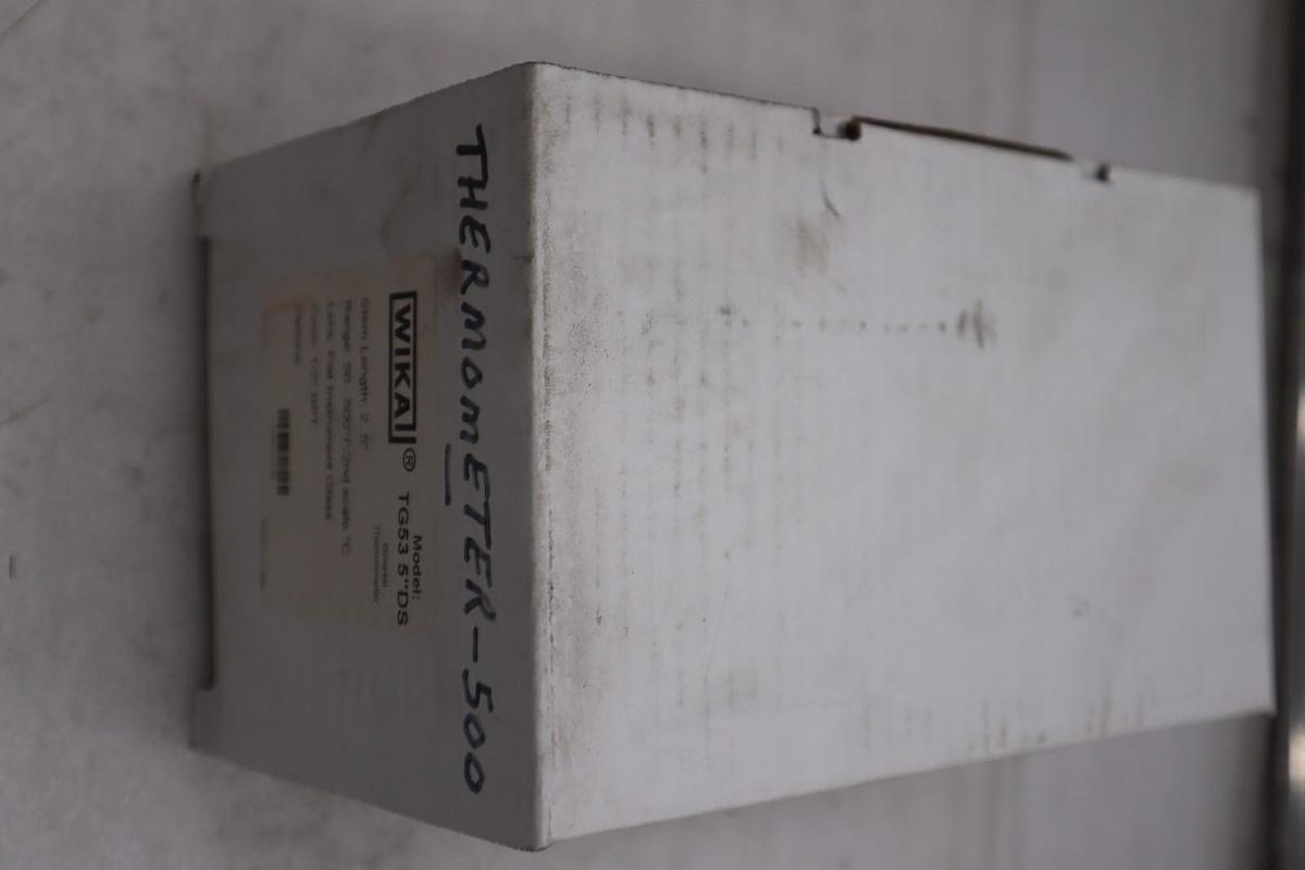 Wika TG53 5'' DS Bimetal Thermometer 2.5'' RANGE 50-500F 1/2 NPT - STOCK GF264