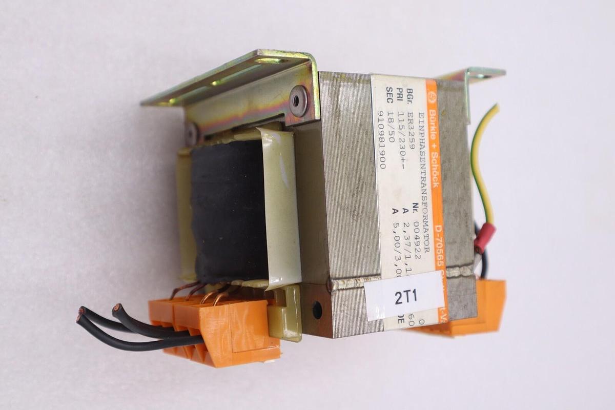 Used BURKLE & SCHOCK D-70565 TRANSFORMER TYPE ER3245 * USED * STOCK 612-A