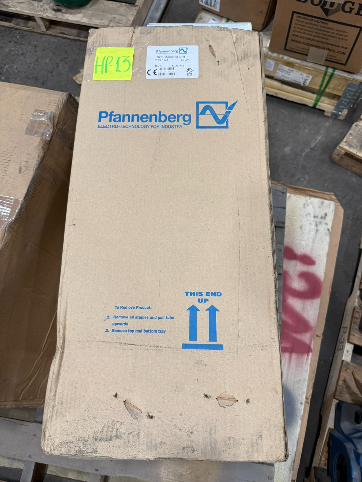 Used Pfannenberg DTS 3141 P/N13385441255 460V 1PH, 2047/4500 BTUh Cooling Unit - NEW