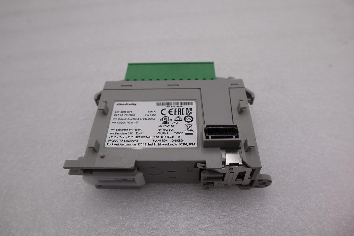 Used NEW Allen-Bradley 2085-OF4 Ser A Micro800 4 Analog Output Module STOCK K-2771