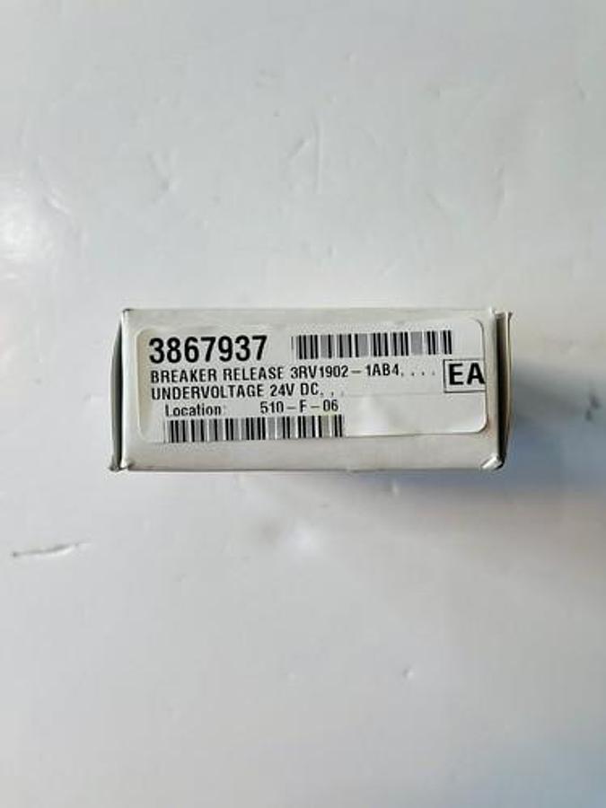 Used Siemens 3RV1902-1AB4 Undervoltage Trigger #K-682