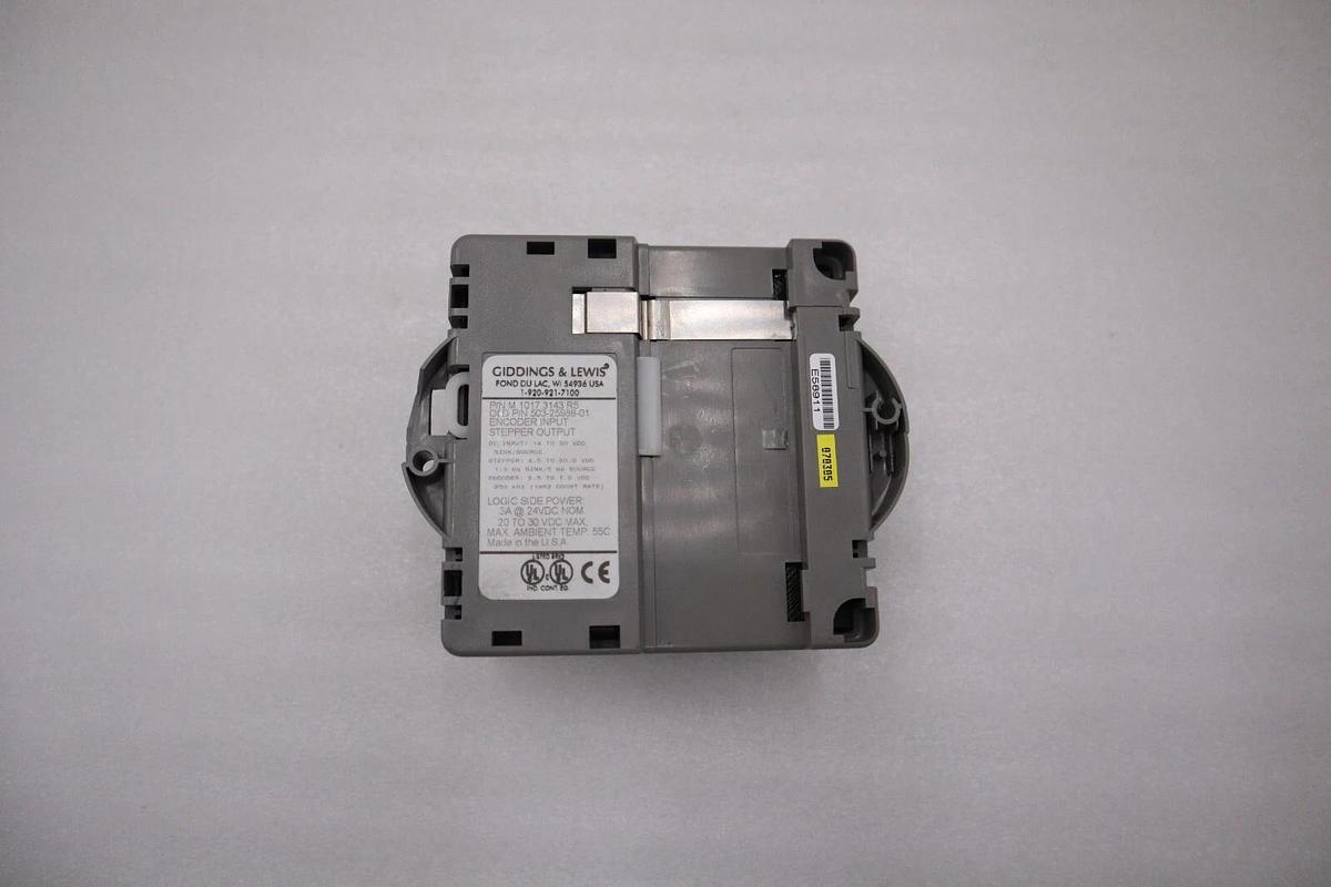 Used GIDDINGS & LEWIS M.1017.3143 R5 STEPPER OUTPUT ENCODER INPUT STOCK 5153A