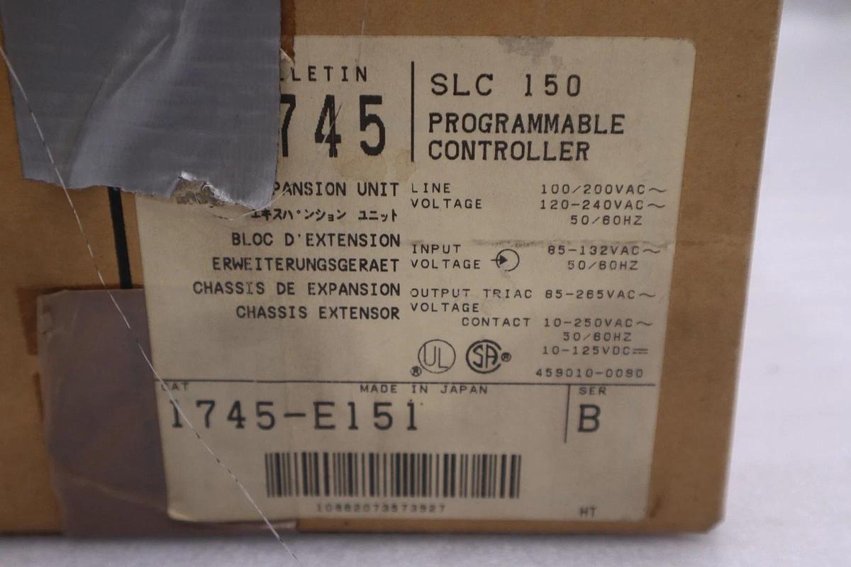 Used ALLEN BRADLEY 1745-E151 EXPANSION UNIT FOR PROGRAMMABLE CONTROLLER STOCK 1403CC