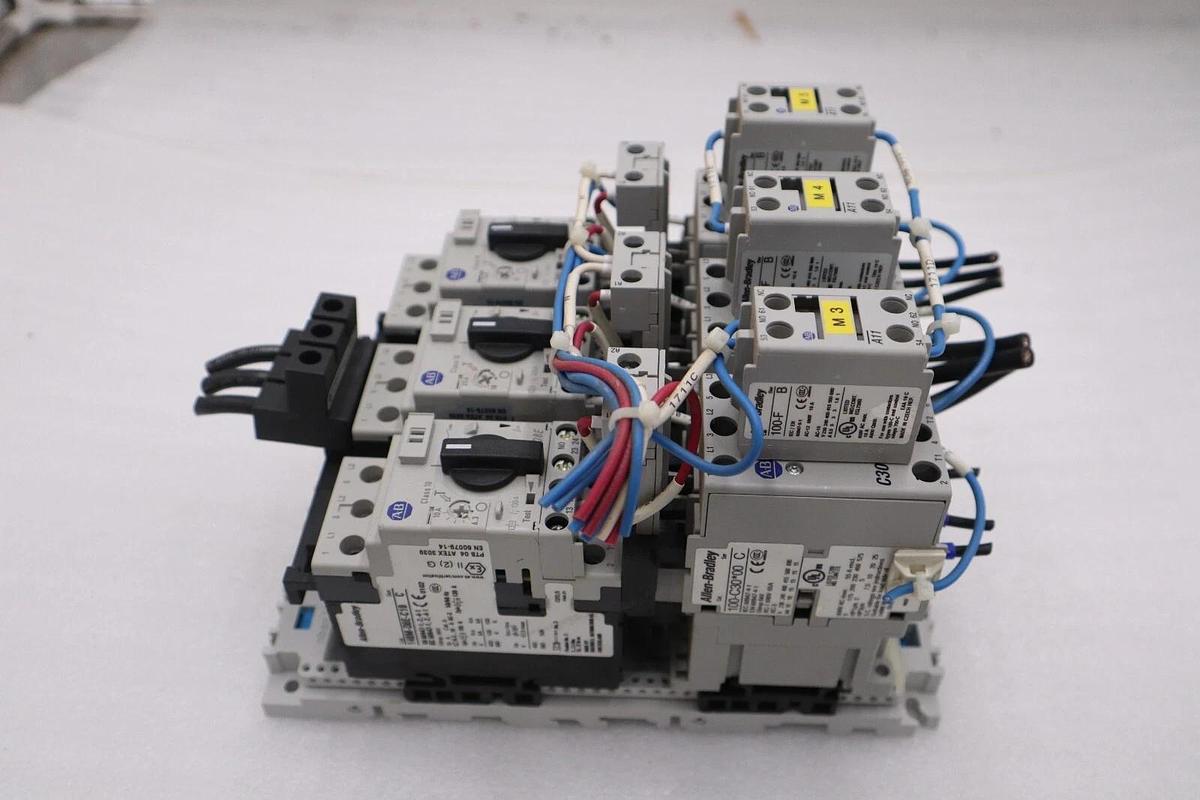 Used ALLEN BRADLEY 140M-D8E-C10 CIRCUIT BREAKER WITH 100-C30*00 CONTACTOR #4823-A