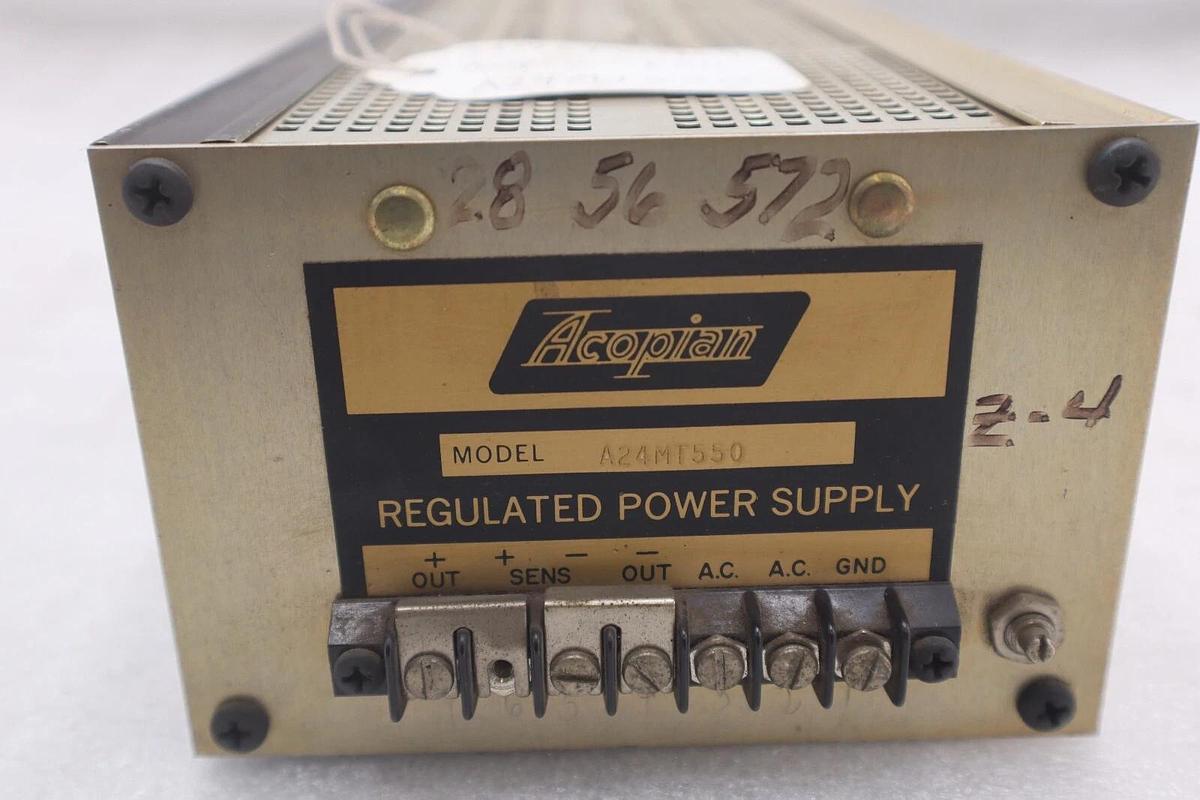 Used Acopian Regulated Power Supply Model A24MT550 STOCK 4571