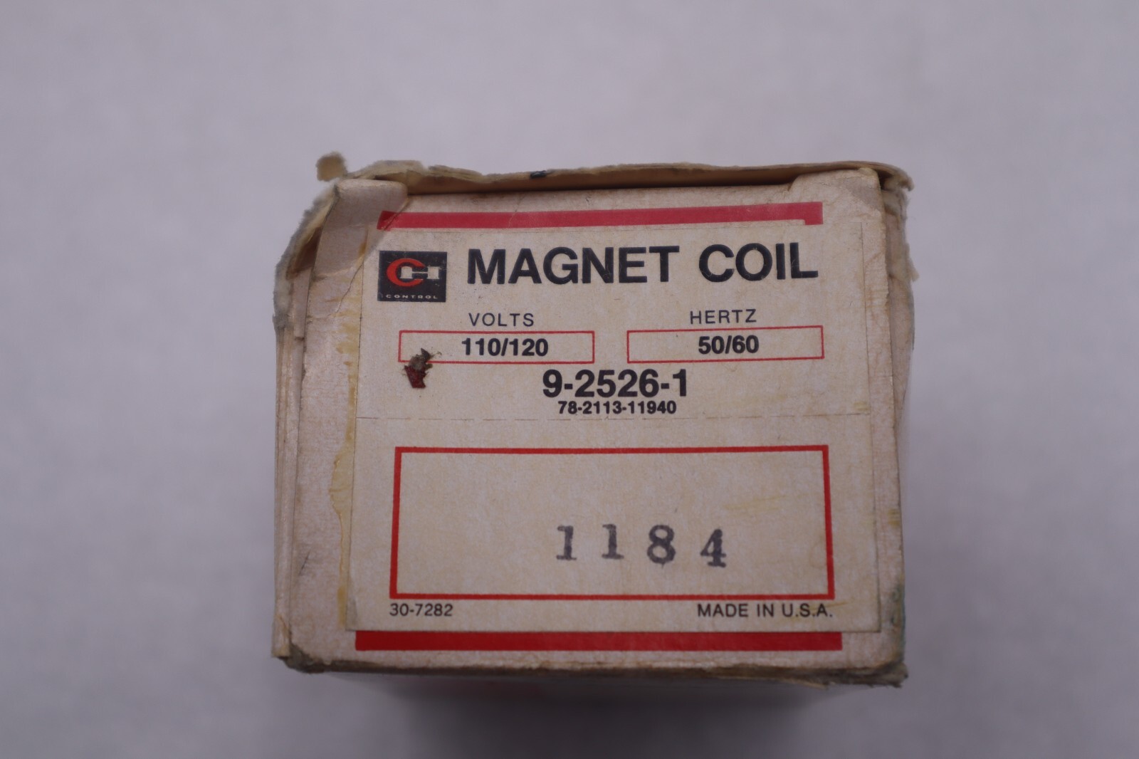 Used NEW OPEN BOX Eaton Cutler Hammer 9-2526-1 Magnetic Coil 110/120V STOCK K-3263