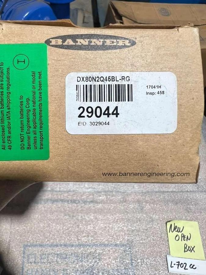 BANNER ENGINEERING  DX80N2Q45BL-RG  / 29044 Sensor NEW OPEN BOX STK L702CC