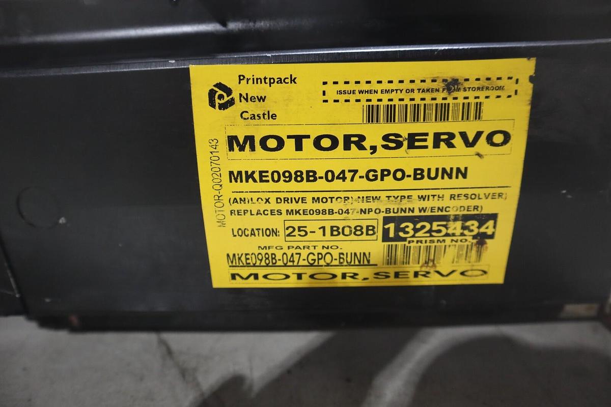 Used REXROTH MKE098B-047-GP0-BUNN / R911330073 HAZARDOUS LOCATION SERVO MOTOR #S-668
