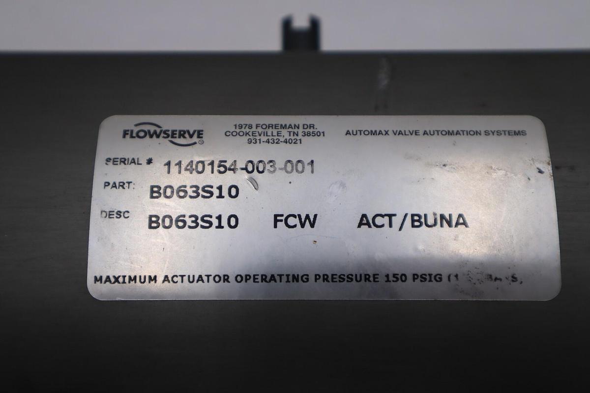 Used FLOWSERVE AKH2A 1" PEA BODY/BALL PART B063S10 STOCK M-80