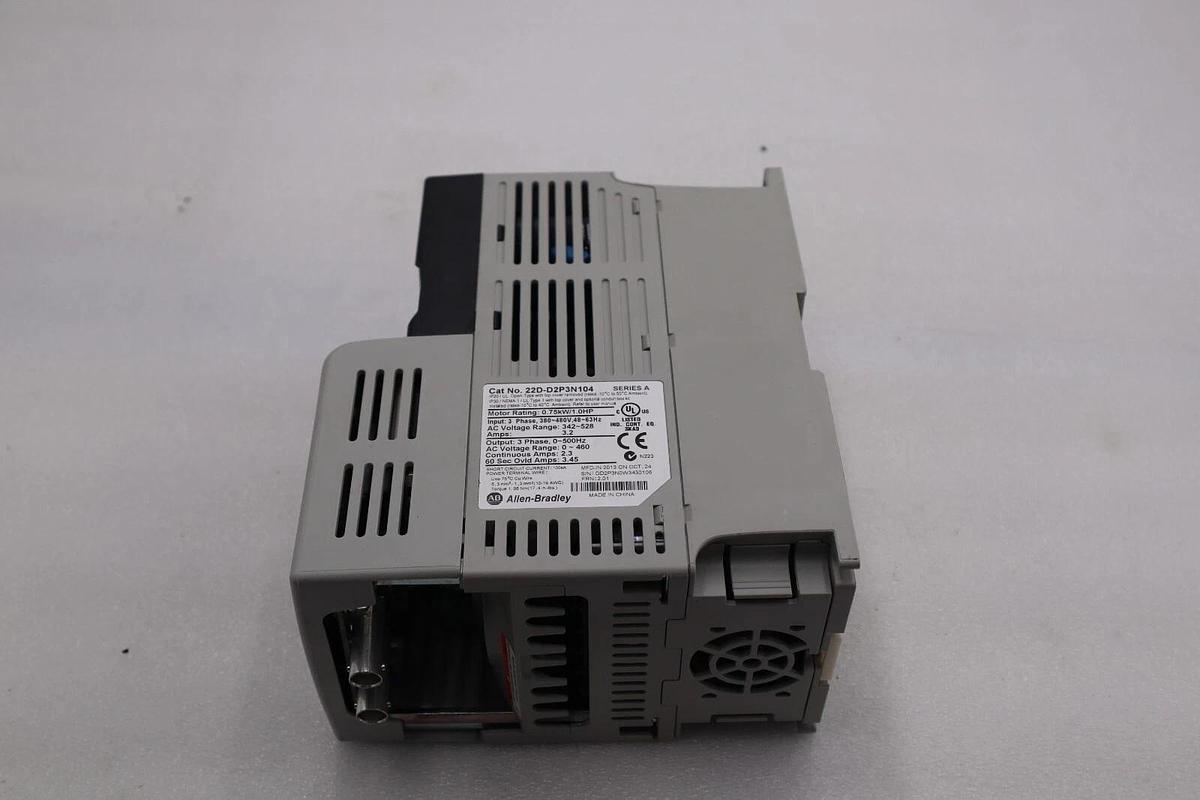 Used Allen Bradley 22D-D2P3N104 POWERFLEX-40 AC DRIVE 1.0HP SER A L-491