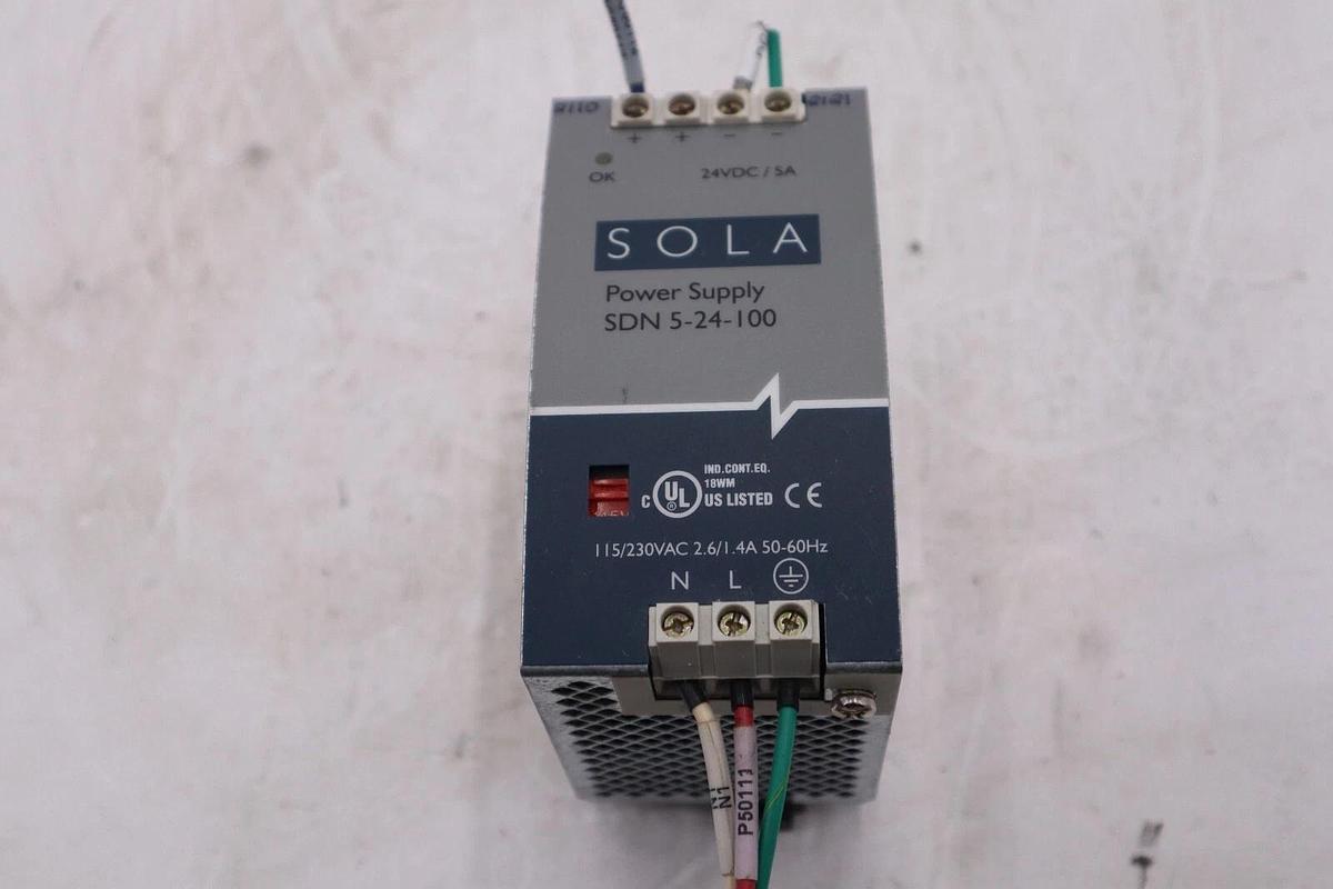 Used SOLA SDN 5-24-100 Power Supply L-140