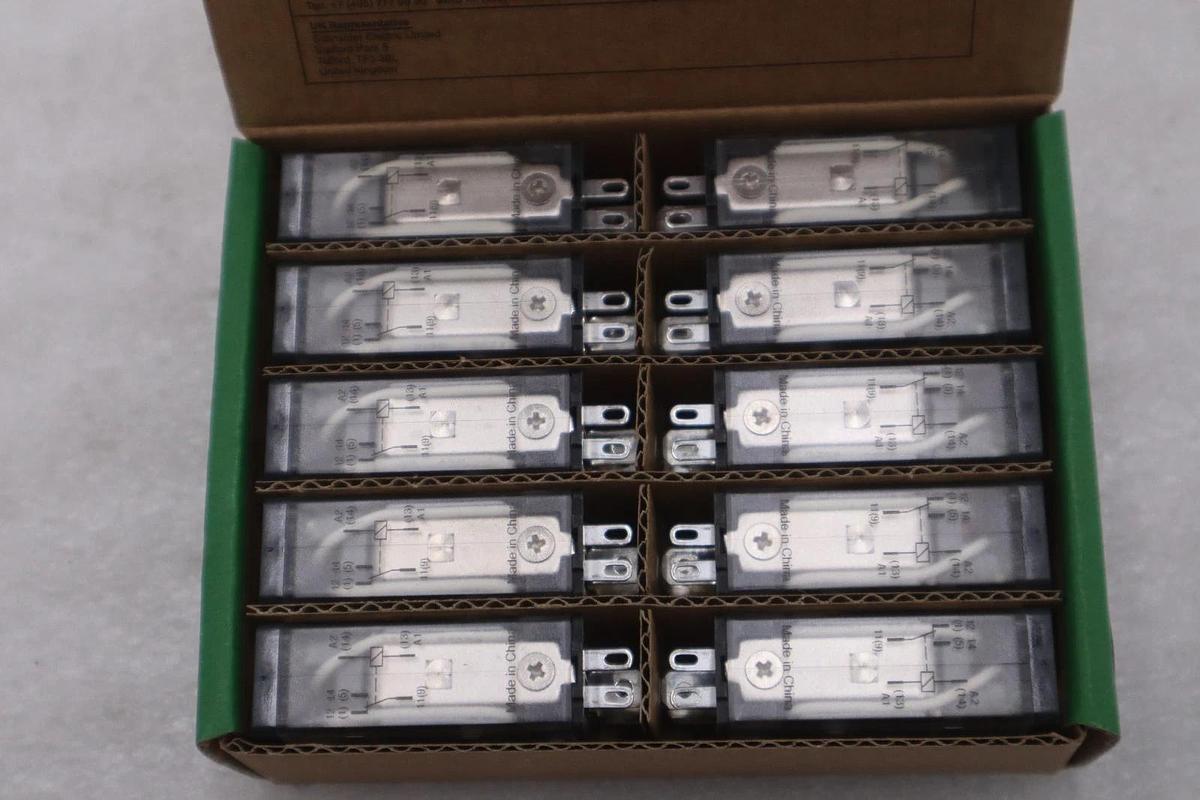 Used SCHNEIDER ELECTRIC RPM12BD BOX OF 10 UNITS NEW STOCK GF-363A