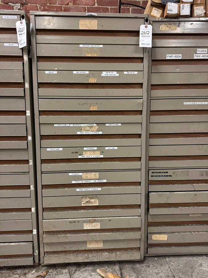 Used VIDMAR STYLE MICROFORM FILE CABINET 10 DRAWER (NO CONTENTS)