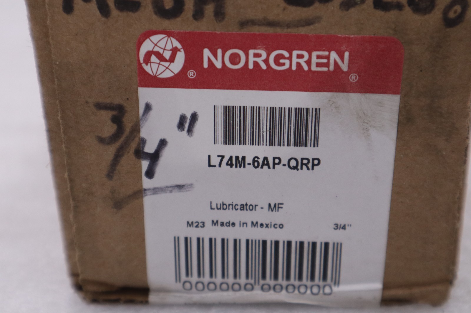 NORGREN LUBRICATOR L74M-6AP-QRP 3/4" - STOCK GF471