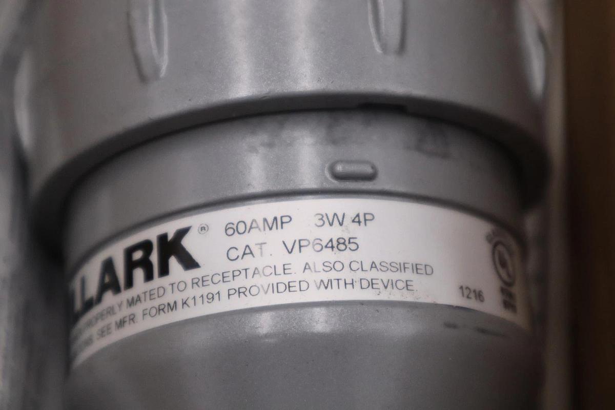 Used KILLARK VERSAMATE VP6485 60A 3P 4W Plug Assembly Pin Sleeve STOCK 1407CC