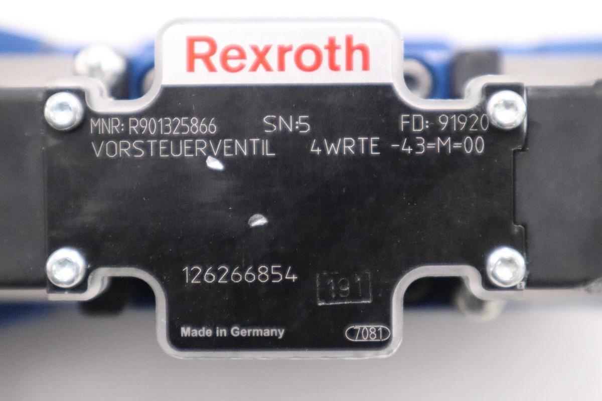 Used Rexroth Valve R900954260 4WRTE 10 V50l-46/6EG24ETK31/A1M VALVE NEW STOCK H1640