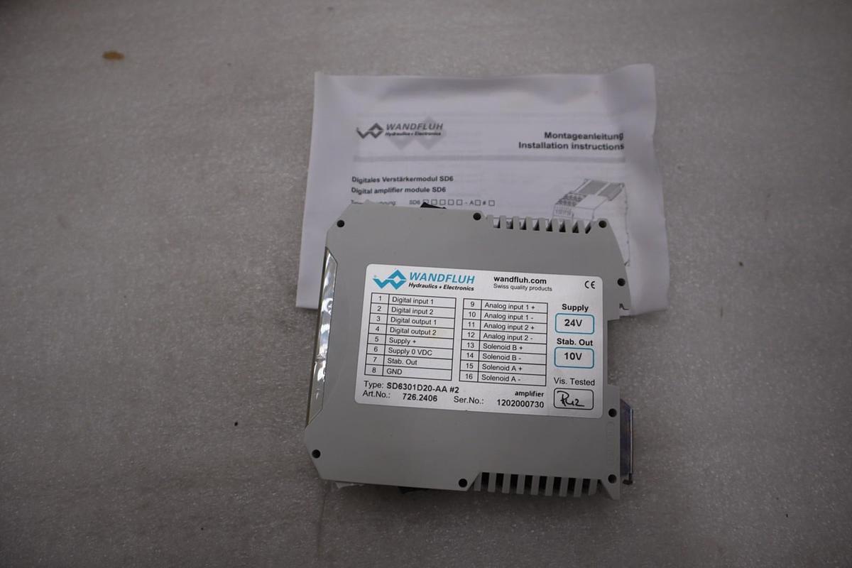 Used WANDFLUH 1202000730 SD6301D20-AA STOCK #K-1961A