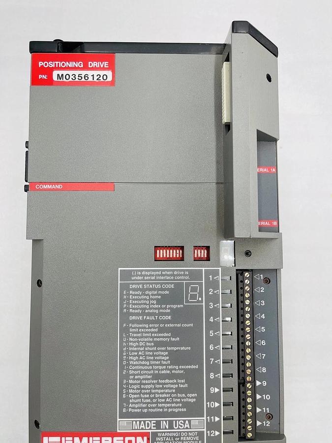 Emerson M0356120 Motion Control Position Servo Drive STOCK 2277