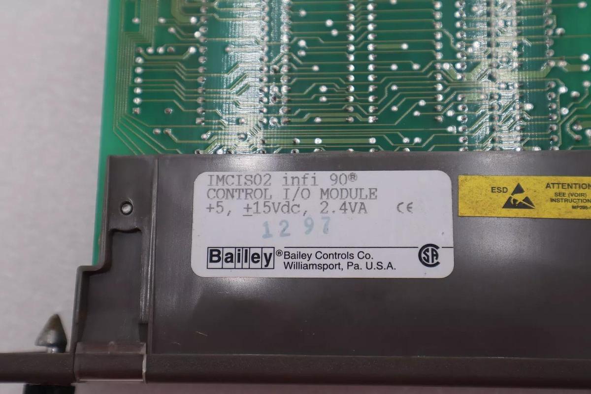Used Bailey Infi 90 IMCIS02 Control I/O Module PLC 2.4VA SADR 9 3A-4-6 #K-1622