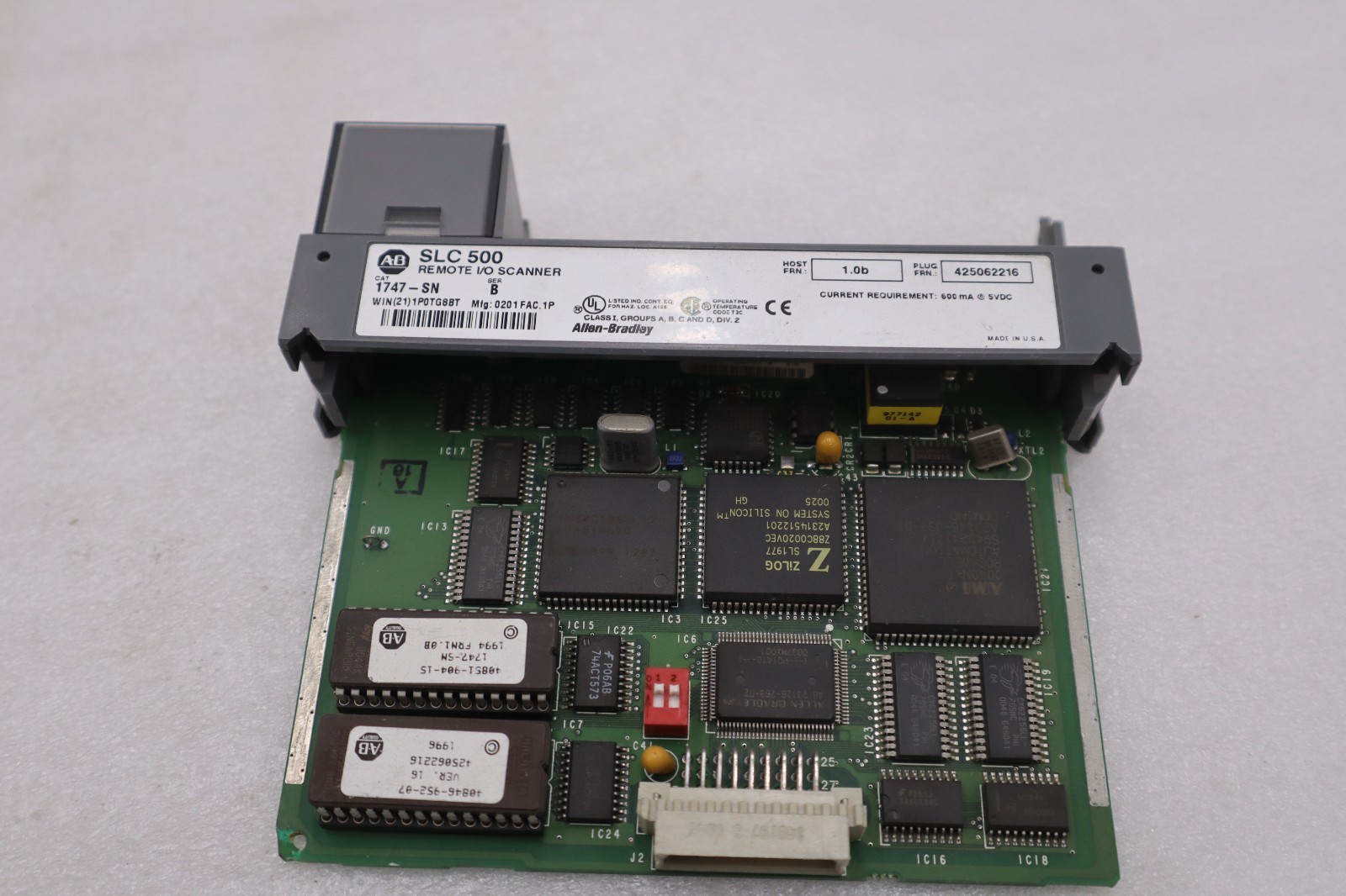 Used NEW OPEN BOX AB Allen-Bradley AB 1747-SN SLC 500 Remote I/O Scanner STK GF76A