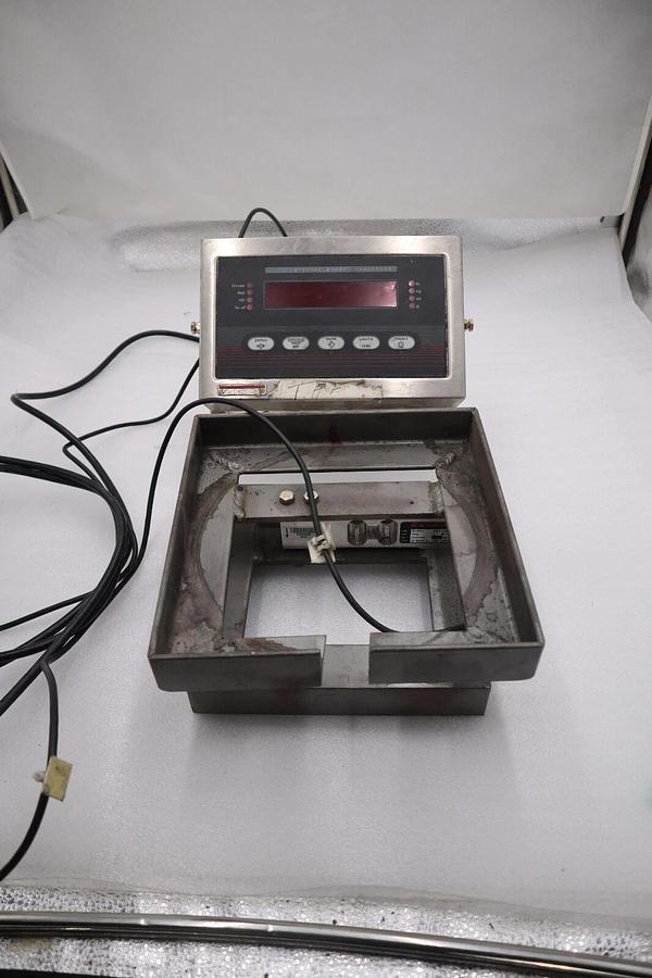 Used RICE LAKE IQ+355-2A DIGITAL READOUT SCALE DISPLAY WITH LOAD CELL RLSP4 #2893-A