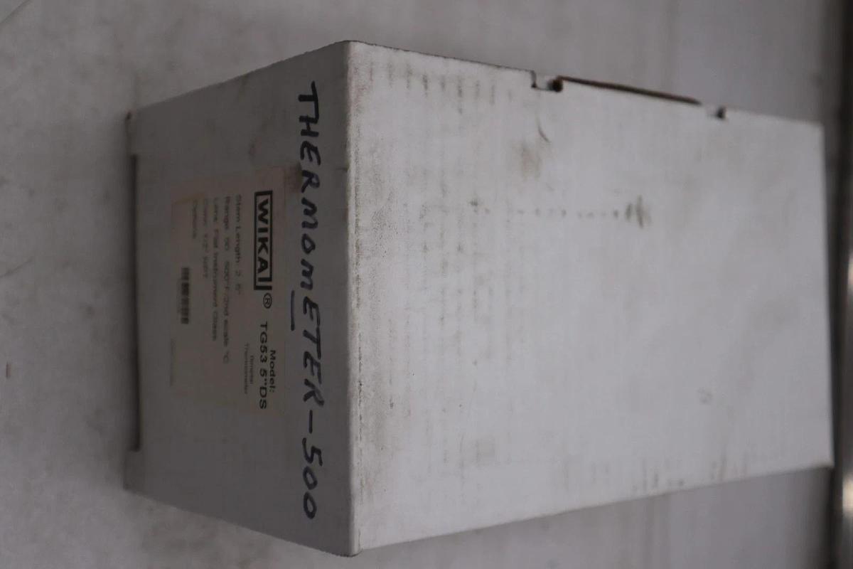 Used Wika TG53 5'' DS  Bimetal Thermometer  2.5'' RANGE 50-500F 1/2 NPT - STOCK GF264