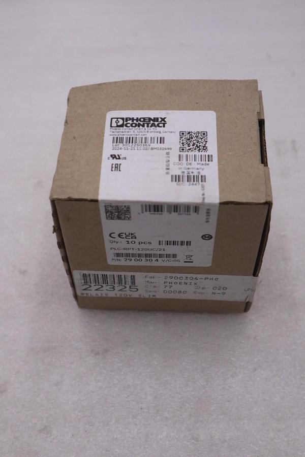 BOX OF 10 - PHOENIX CONTACT PLC-RPT-120UC/21 RELAY MODULES 29 00 30 4 - #K1673A