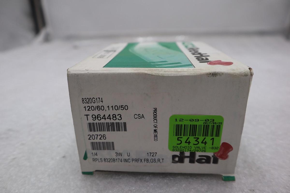 Used Asco Red-Hat Valves 8320G174 Brass Quick Exhaust Solenoid Valve #K-2578-B