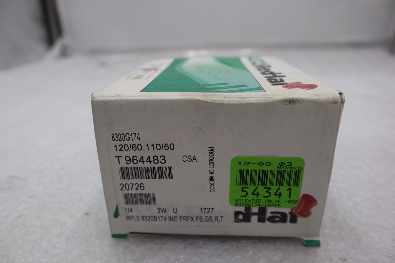 Used Asco Red-Hat Valves 8320G174 Brass Quick Exhaust Solenoid Valve #K-2578-B