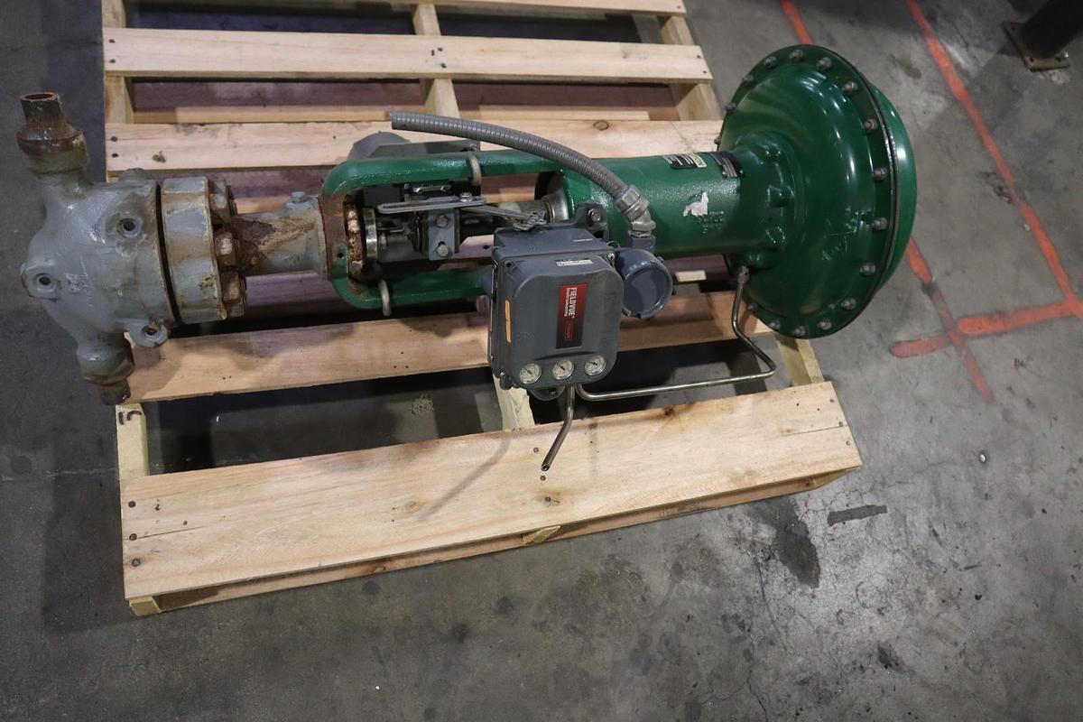 Used Fisher Control Valve With 667 Pneumatic Actuator