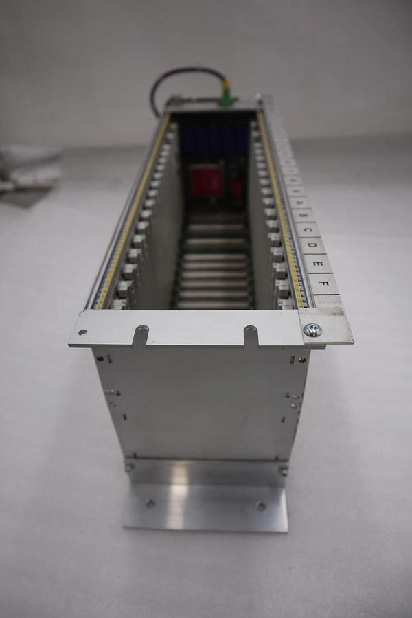 Used PASABAN PLC RACK WITH POWER SUPPLY CARD MODEL MTC-3044 STOCK 4835-A