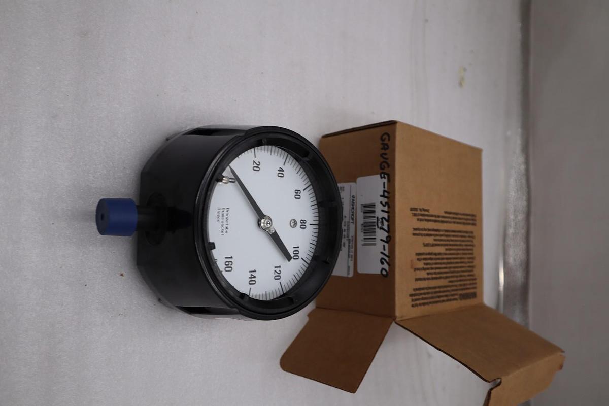Used NEW OPEN BOX Ashcroft 45-1279-AS-04L-160# Pressure Gauge 4.5" STK GF77