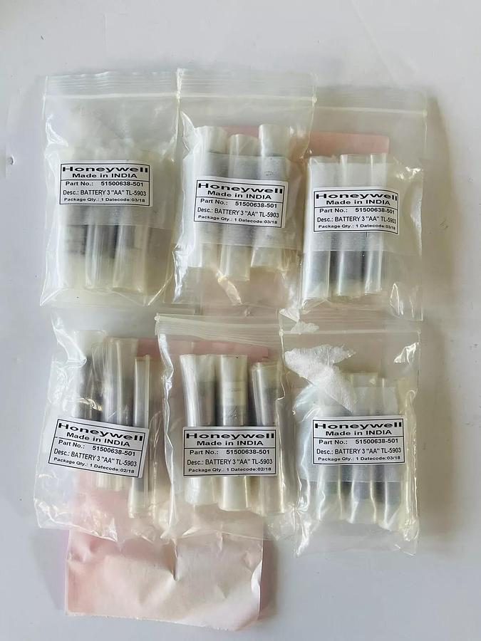 Used Tadiran TL-5903 AA 3.6V Lithium Battery - Lot Of 2 Packs (6 Pieces) #K-1015