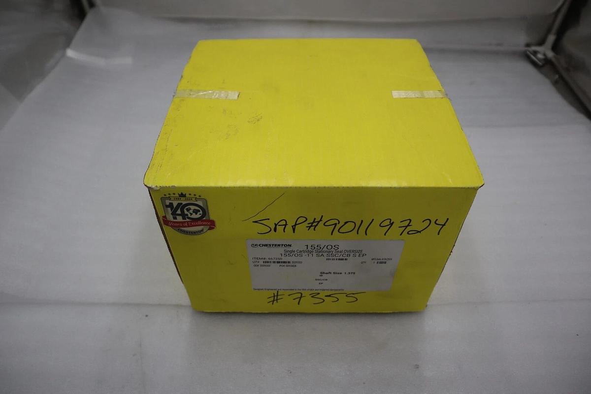 Used CHESTERTON 155/OS-11 SA SSC/CB SINGLE CARTRIDGE STATIONARY SEAL OVERSIZE #2253B
