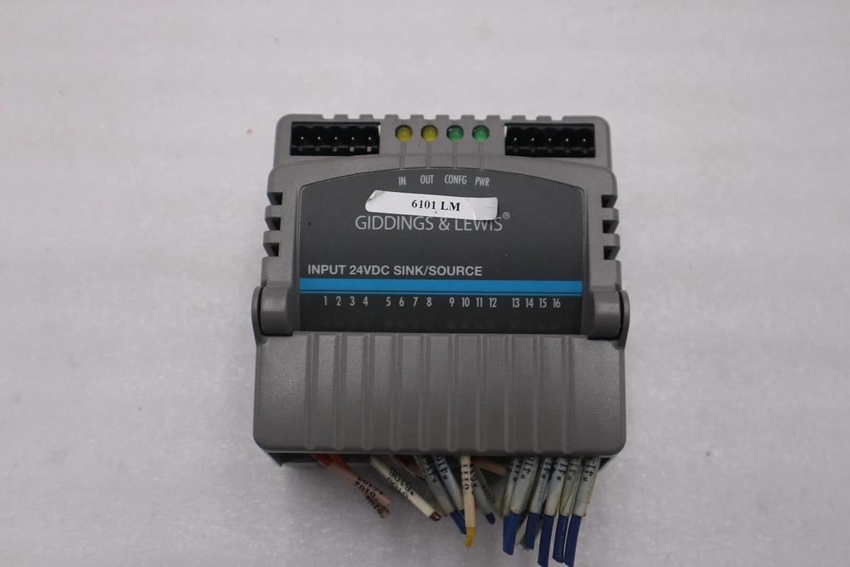 Used GIDDINGS & LEWIS M.1300.7372 R1 Input Module 24VDC SINK/SOURCE STOCK 628-D