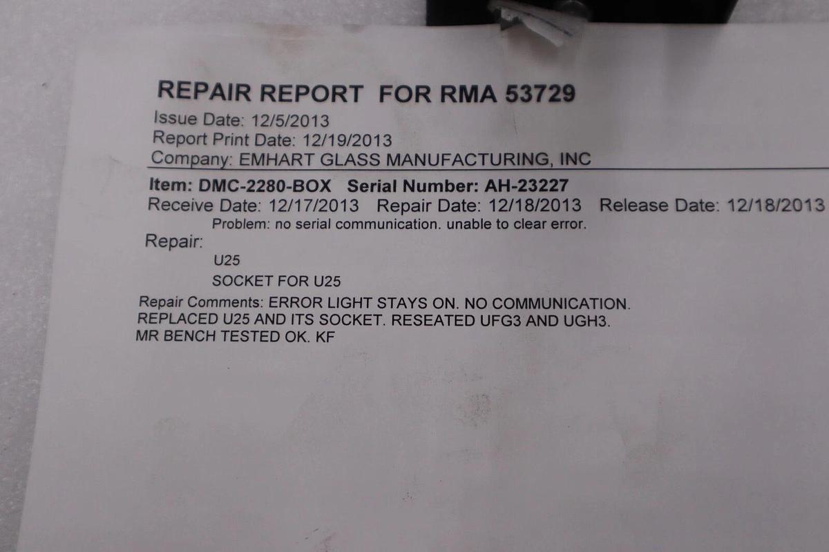 Refurbished GALIL MOTION CONTROLS DMC-2280 / DMC2280 STOCK H898