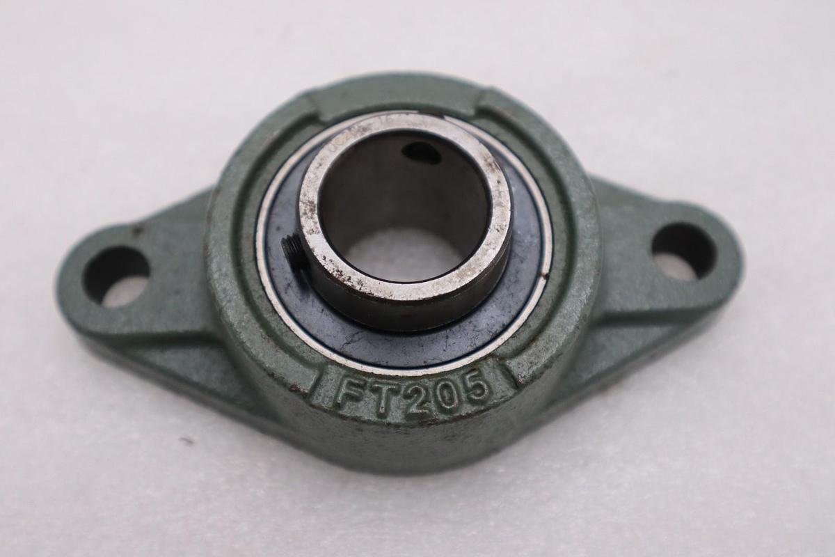 Used LOT OF 2 - PEER FT205 /UC205-16 2-Bolt Flage Mount Bearing STOCK H1025A
