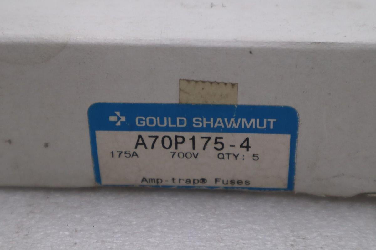 BOX OF 5 GOULD SHAWMUT A70P175-4 Amptrap Semiconductor Fuse New Stock GF-351A