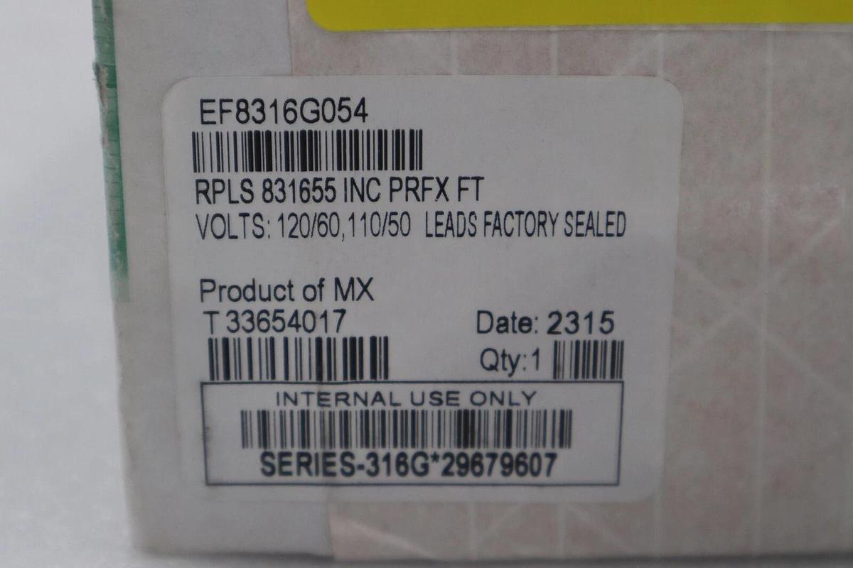 Used NEW ASCO EF8316G054 Solenoid Valve Coil 120VAC 3-Way Normally Closed STOCK G536