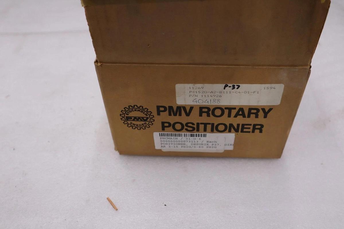 Used PMV MODEL 1515 PNEUMATIC VALVE POSITIONER - STOCK GF512