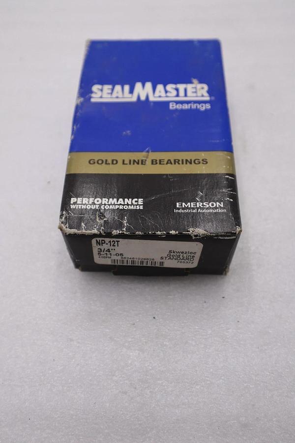 NEW OPEN BOX Sealmaster NP-12T Bearing 3/4" STOCK H927A