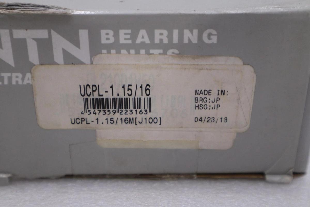 Used NEW IN BOX NTN UCPL-1.15/16M Pillow Block Bearing Ball 1-15/16" Bore STOCK H542A