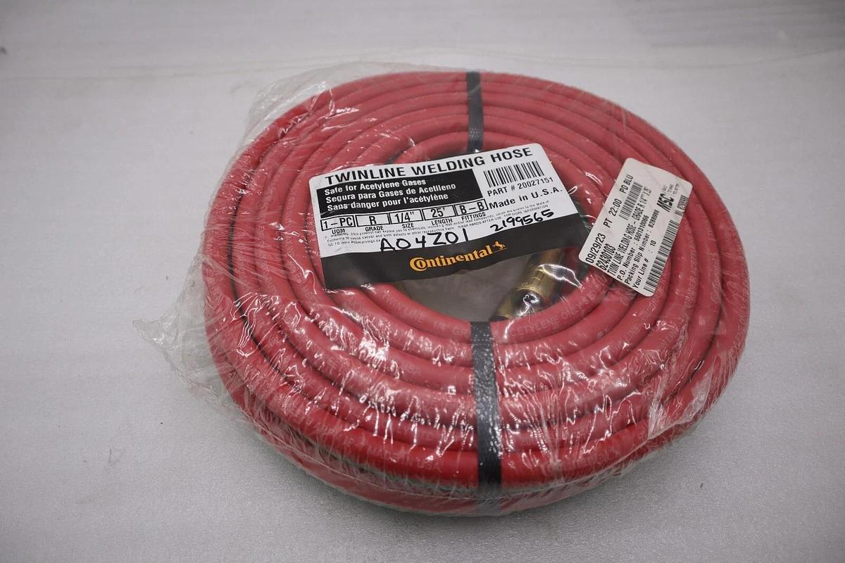 NEW Grade R TwinLine Welding Hose 20027151 1/4 in x 25 ft STOCK H53